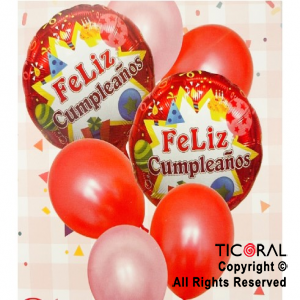 Globos Inflables Feliz Cumpleaños Metalizado