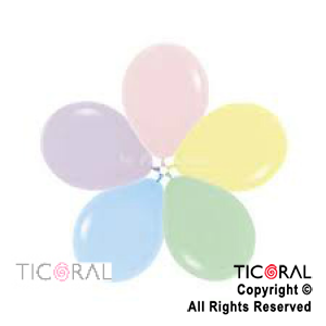 BOLSA GLOBOS COLORES PASTEL SURTIDOS 12 x50