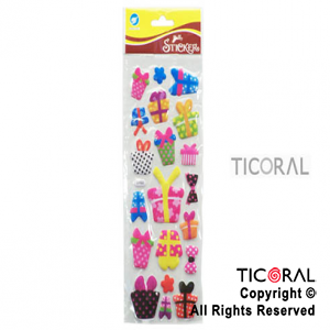 STICKER REGALOS RELIEVE HS4478-6 x 12