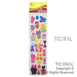 STICKER REGALOS RELIEVE HS4478-6 x 12