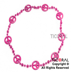 COLLAR SIMBOLO PAZ FUCSIA HS5116-4 x 1