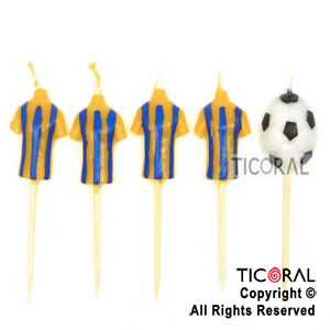 VELA SET FUTBOL 4CAMISETAS 1PELOTA ROSARIO HS5445-8 x 5 x 1