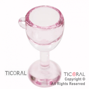 COPA CRISTAL ROSA 4cm x 3cm HS6133-1 X 6