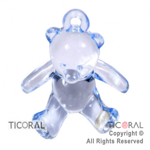 OSO CELESTE CRISTAL 3.5cm x 4 cm HS6143-2 X 6