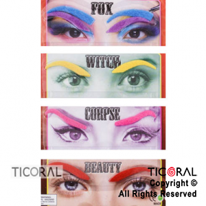 CEJAS CON ADHESIVO X 5 PARES X 5 COLORES HS6304 x 1