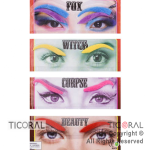 CEJAS CON ADHESIVO X 5 PARES X 5 COLORES HS6304 x 1