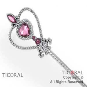 VARITA CON DIAMANTE ROSA CORAZON HS6372-2 x 1