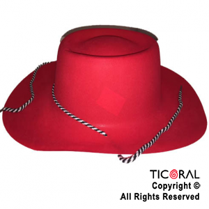 SOMB COWBOY FLOCK ROJO CON PIOLA HS7151 X 1