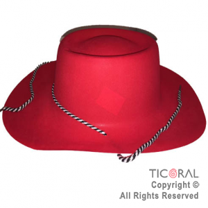 SOMB COWBOY FLOCK ROJO CON PIOLA HS7151 X 1