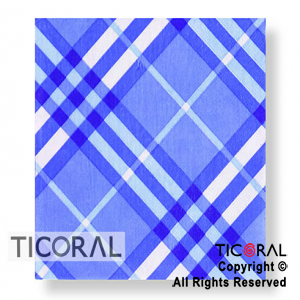 SERVILLETA 33X33CM DISEO RAYAS DIAGONAL AZUL Y BLANCO 33X33 HS7391-2 x 20