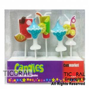 VELA SET COCTAIL FIESTA HS7701 X 5 x 1