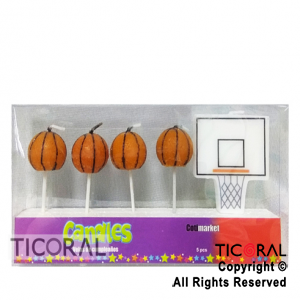 VELA SET PELOTAS DE BASQUET Y ARO DE BASQUET HS7711 X 5 x 1