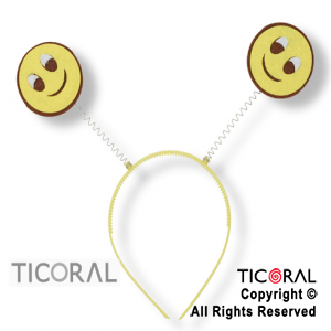 VINCHA EMOTICON CARITA SMILE HS7526-3 x 1