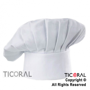 SOMBRERO COCINERO CHEF DE ADULTOS DE TELA HS7667 x 1