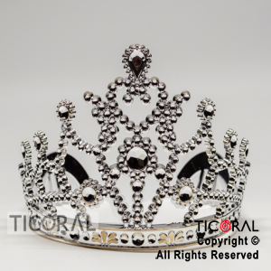 TIARA PLATA FANTASIA ESPEJADA GOTITAS HS7977-2 x 1