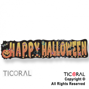 BANDERIN HAPPY HALLOWEEN 1.31 mts DE CARTON HS8640 x 1