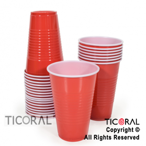 VASO AMERICANO 500CC ROJO x 60 UNIDADES BELLA CUP