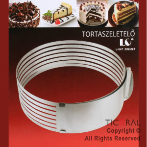 ARO CORTANTE EXTENSIBLE PARA CORTAR TORTAS 30CM HS8019 x 1