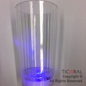 VASO LUMINOSO TRANSPARENTE 13.5 CM HS8504 x 1