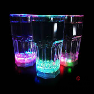 VASO LUMINOSO TRANSPARENTE 12 CM HS8507 x 1