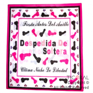 SERVILLETA LINEA EROTICA 33x33 CON DISEOS DE PENES DSPEDIDA DE SOLTERA HS8958-1 x 20