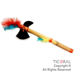 HACHA DE INDIO CON PLUMAS 45CM HS8830 X 1