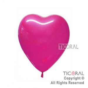 GLOBO S CORAZON 12 FASHION 012 FUCSIA x 50