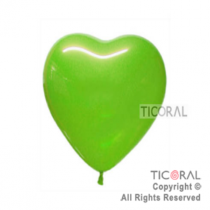 GLOBO SEMPERTEX CORAZON 12 FASHION VERDE LIMA x 10