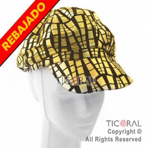 SOMBRERO GORRA TREN ORO Y NEGRO HS2684-1 x 1