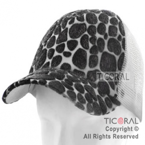 SOMBRERO VISERA A.PRINT BLANCO PIEL HS4048-2 x 1