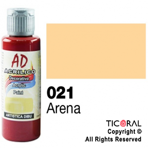 ACRIL.DECOR.AD 021 ARENA 60ML X 6 UNIDADES