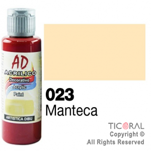 ACRIL.DECOR.AD 023 MANTECA 60ML X 6 UNIDADES