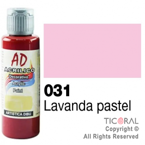 ACRIL.DECOR.AD 031 LAVANDA PASTEL 60ML X 6 UNIDADES