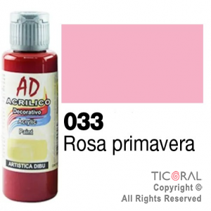 ACRIL.DECOR.AD 033 ROSA PRIMAV 60ML X 6 UNIDADES