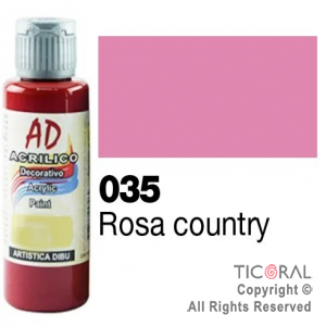 ACRIL.DECOR.AD 035 ROSA COUNTRY 60ML X 6 UNIDADES