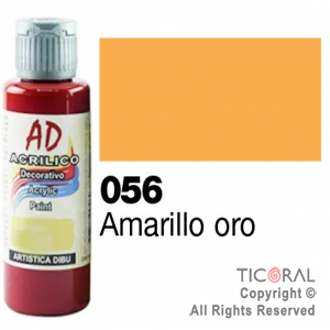 ACRIL.DECOR.AD 056 AMARILLO ORO 60ML X 6 UNIDADES