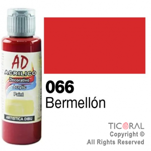 ACRIL.DECOR.AD 066 BERMELLON 60ML X 6 UNIDADES