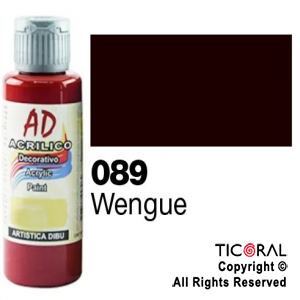 ACRIL.DECOR.AD 089 WENGUE 60ML X 6 UNIDADES