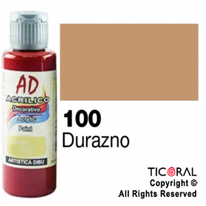 ACRIL.DECOR.AD 100 DURAZNO 60ML X 6 UNIDADES