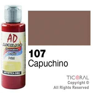 ACRIL.DECOR.AD 107 CAPUCHINO 60ML X 6 UNIDADES