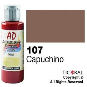 ACRIL.DECOR.AD 107 CAPUCHINO 60ML X 6 UNIDADES