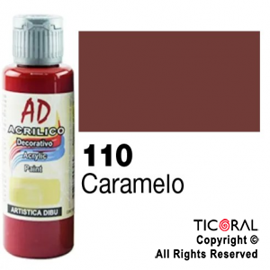 ACRIL.DECOR.AD 110 CARAMELO 60ML X 6 UNIDADES