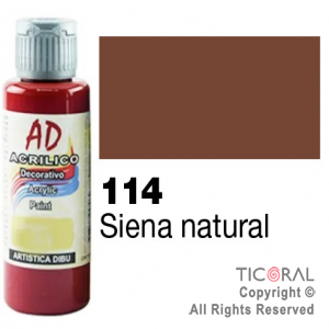 ACRIL.DECOR.AD 114 SIENA NATURAL 60ML X 6 UNIDADES