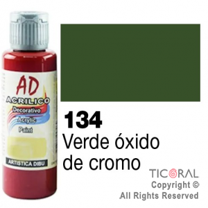 ACRIL.DECOR.AD 134 VERDE OXIDO CROMO 60ML X 6 UNIDADES