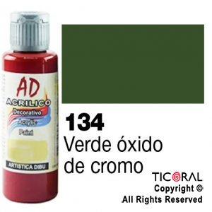 ACRIL.DECOR.AD 134 VERDE OXIDO CROMO 60ML X 6 UNIDADES