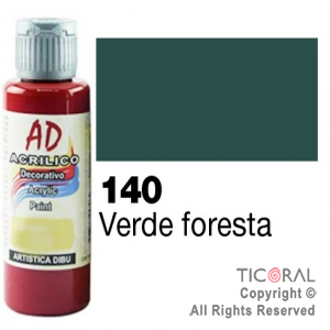 ACRIL.DECOR.AD 140 VERDE FORESTA 60ML X 6 UNIDADES