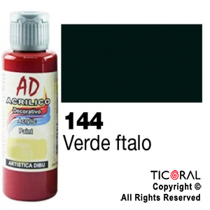 ACRIL.DECOR.AD 144 VERDE FTALO 60ML X 6 UNIDADES