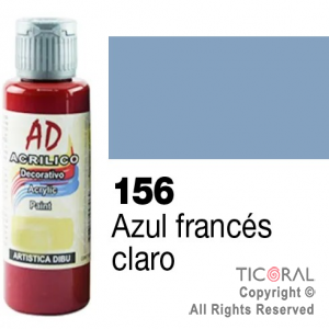 ACRIL.DECOR.AD 156 AZUL FRANCIA CLARO 60ML X 6 UNIDADES