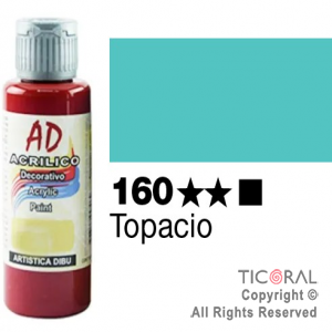 ACRIL.DECOR.AD 160 TOPACIO 60ML X 6 UNIDADES