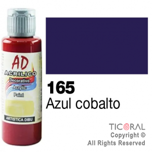 ACRIL.DECOR.AD 165 AZUL COBALTO 60ML X 6 UNIDADES